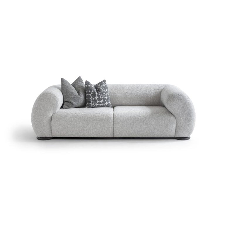 3-Sitzer Sofa mit niedrig gehaltenen Rückenpolstern – Ahié