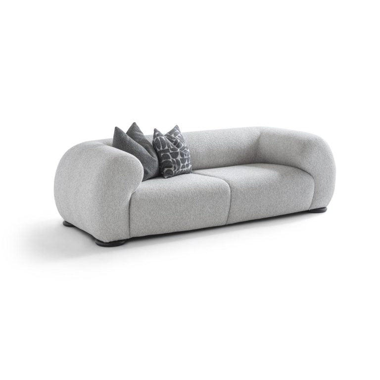 3-Sitzer Sofa mit niedrig gehaltenen Rückenpolstern – Ahié