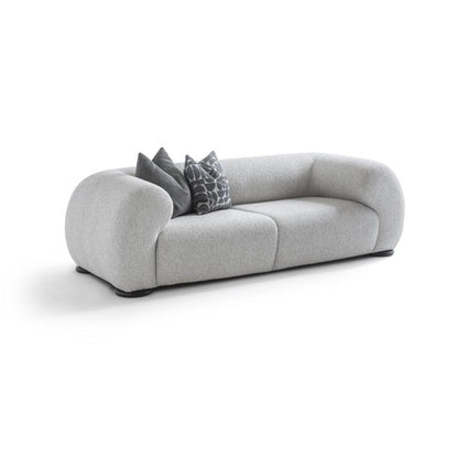 3-Sitzer Sofa mit niedrig gehaltenen Rückenpolstern – Ahié