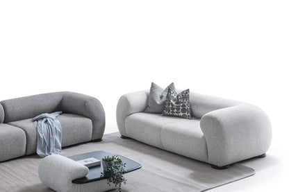 3-Sitzer Sofa mit niedrig gehaltenen Rückenpolstern – Ahié