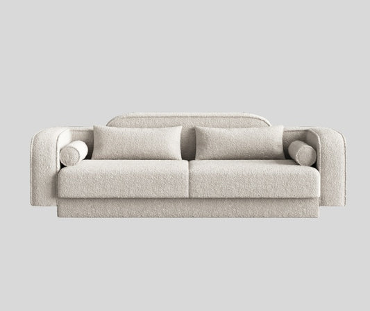 2-Sitzer Sofa mit sichtbar aufgebauter Polsterung