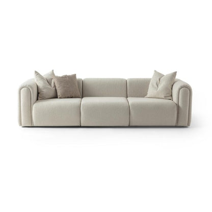 3-Sitzer Sofa lange Sitzbahn 275 cm Stoff Wohnzimmer Schweiz – Ahié