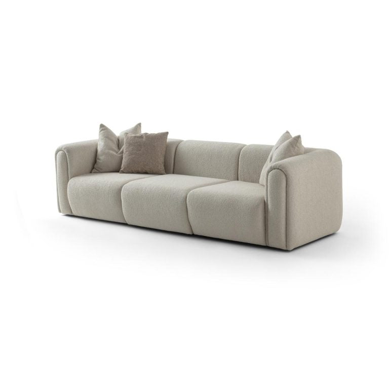 3-Sitzer Sofa lange Sitzbahn 275 cm Stoff Wohnzimmer Schweiz – Ahié