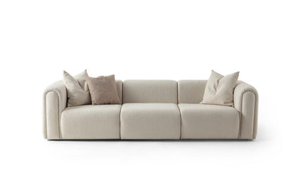 3-Sitzer Sofa lange Sitzbahn 275 cm Stoff Wohnzimmer Schweiz – Ahié