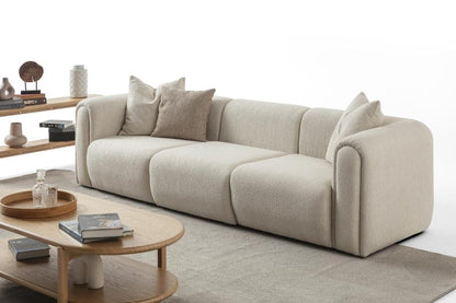 2-Sitzer Sofa ausgeformte Polsterkörper Stoff Wohnzimmer Schweiz – Ahié
