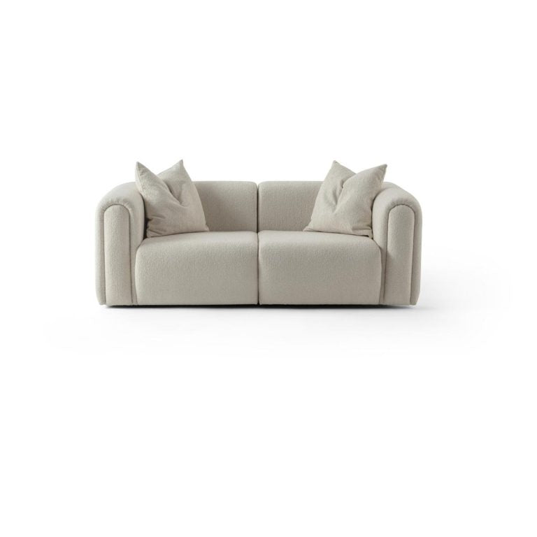 2-Sitzer Sofa mit deutlich ausgeformten Polsterkörpern – Ahié