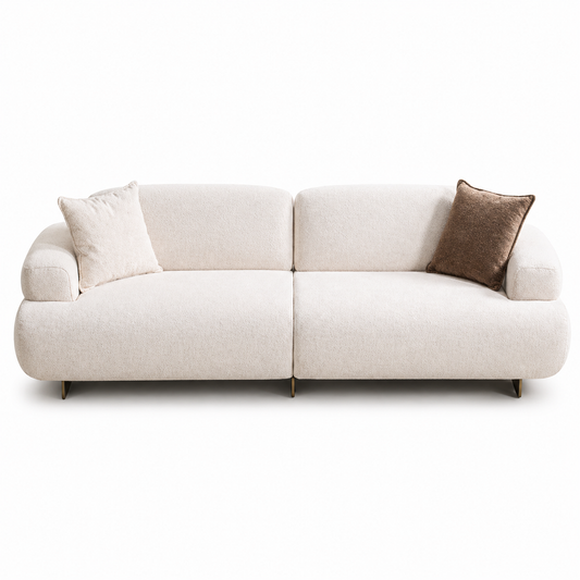 3-Sitzer Sofa lange Sitzbahn 275 cm Stoff Wohnzimmer Schweiz – Ahié