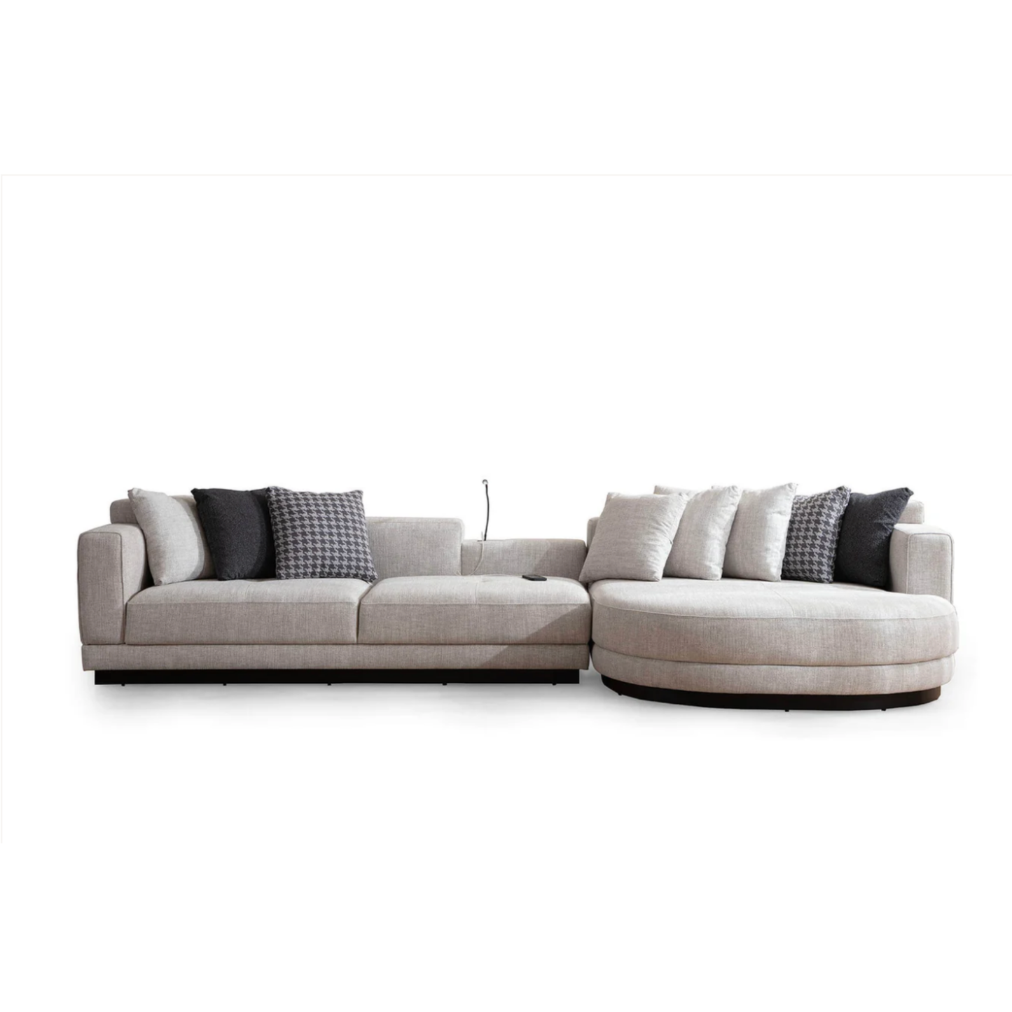 Ecksofa Lounge-Polsterung Polsterkante Stoff Wohnzimmer Schweiz – Ahié