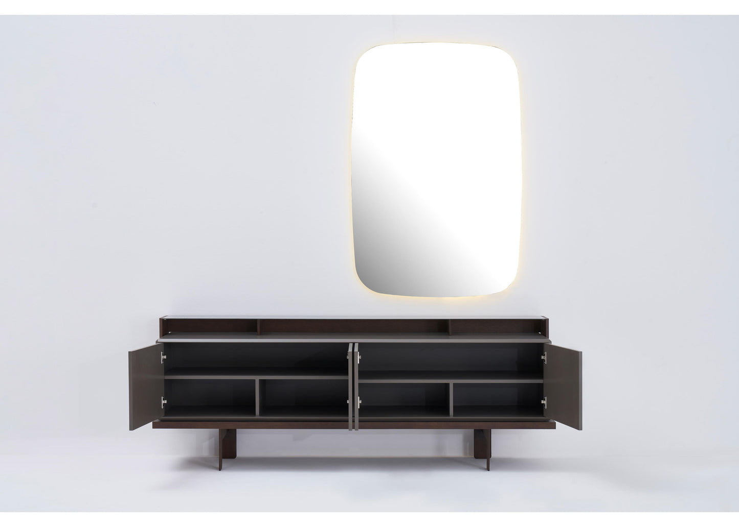 SB1208 Sideboard in Nussbaum und Grau