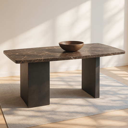 T2008 Esstisch mit Marmorplatte