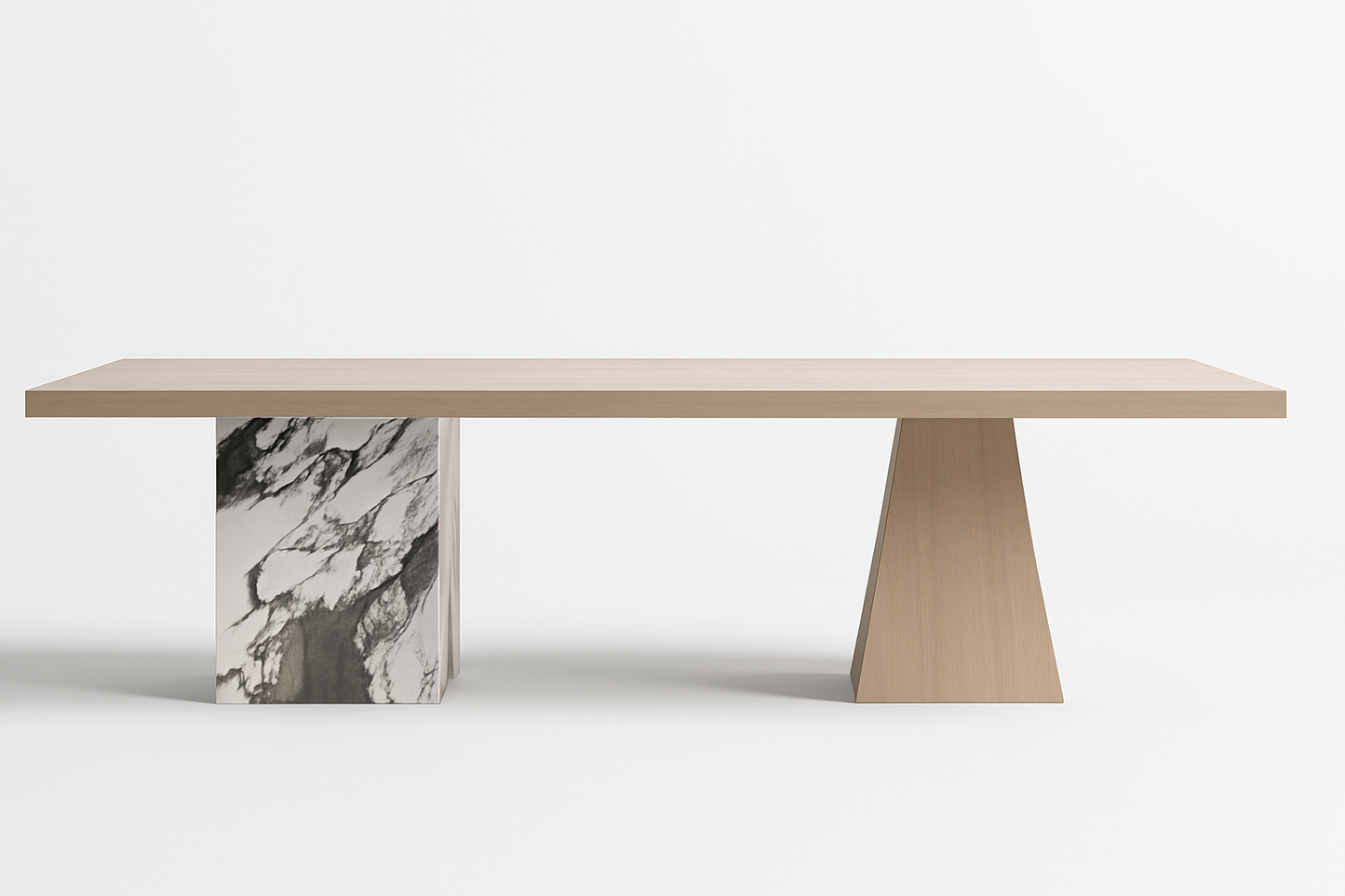 T2015 Esstisch aus Holz und Marmor