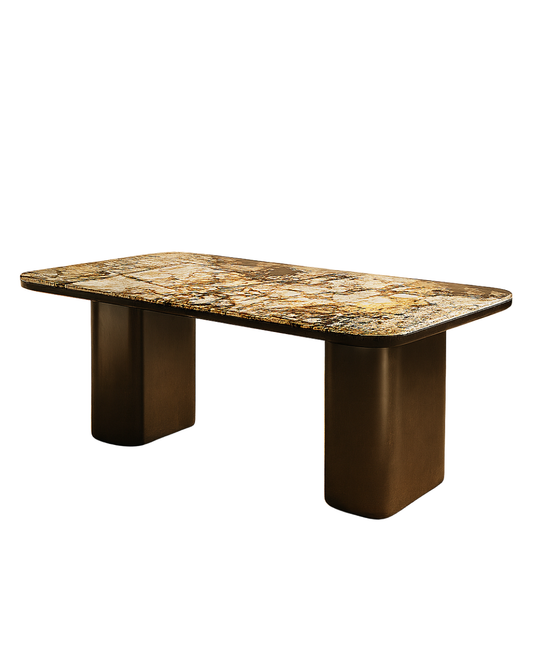 T2026 Rechteckiger Tisch aus Naturstein