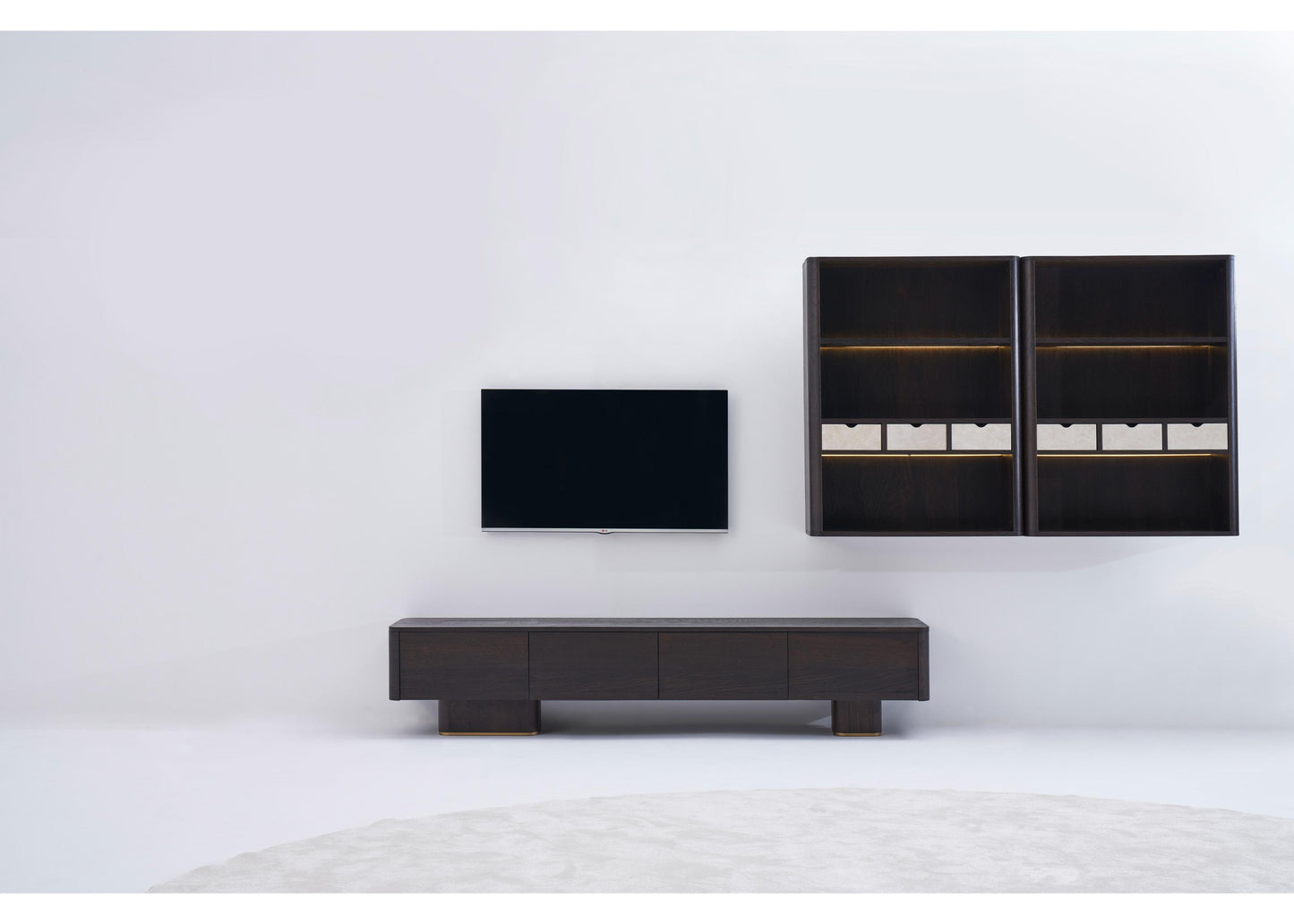 TU1201 TV-Möbel aus dunkler Eiche