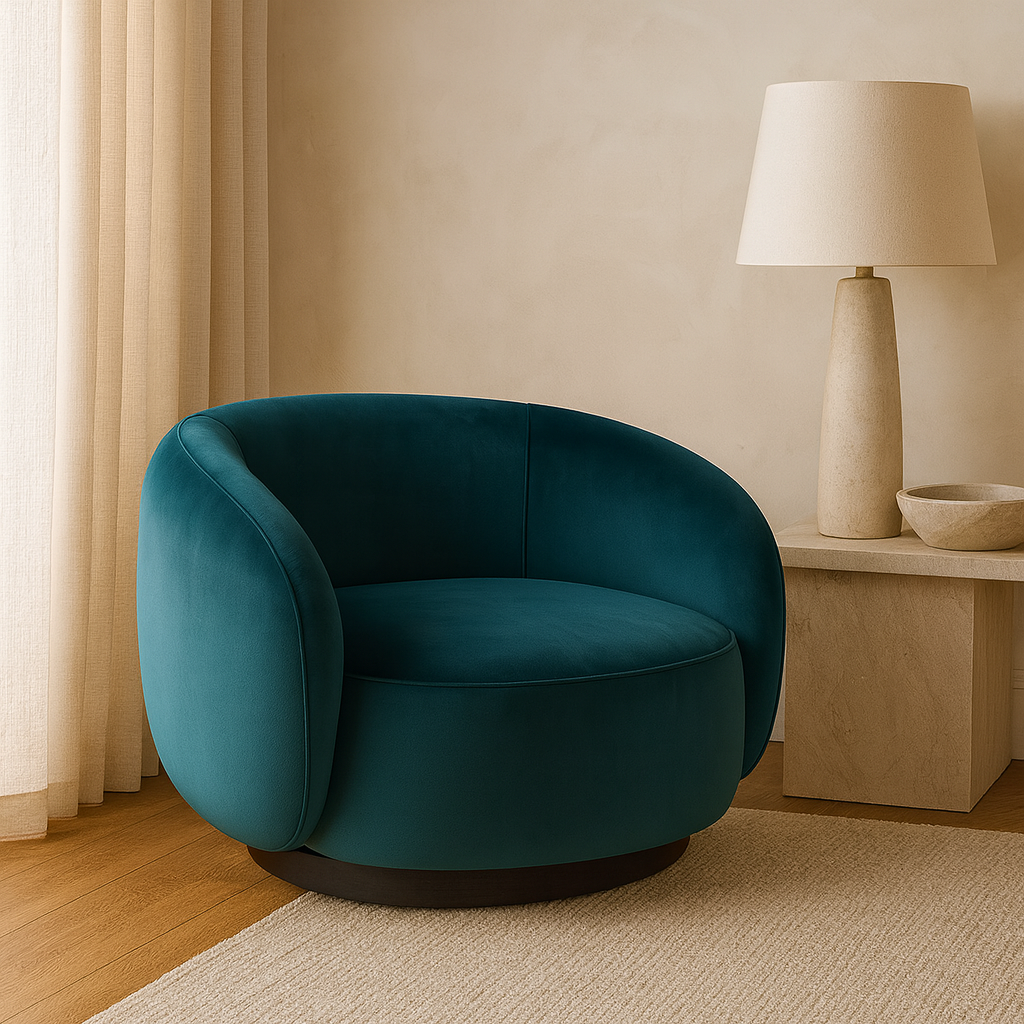 A2008 Sessel in Petrolblau