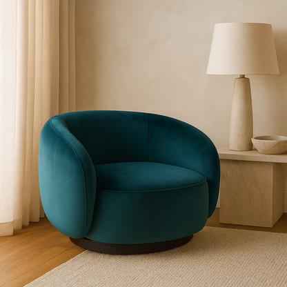 A2008 Sessel in Petrolblau