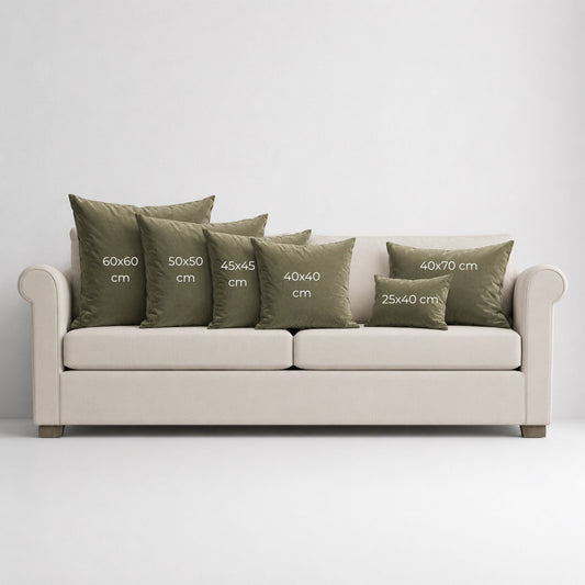 Dekokissen textile Tiefenwirkung strukturierte Oberfläche Sofa Schweiz – Ahié