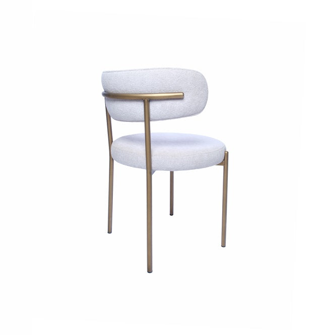 C0313 Metall Stuhl mit Stoffbezug