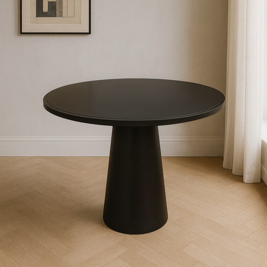 T2002 Runder Esstisch in Schwarz